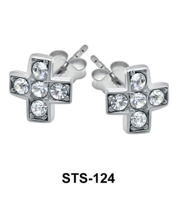 Cross Stud Earring STS-124